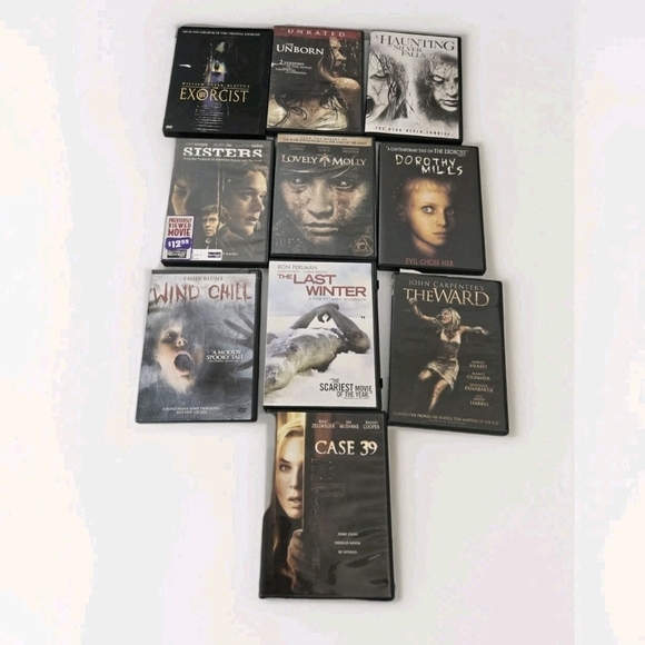 Horror DVD Bundle - 10 Titles Pre-owned- Case 39, The Ward, The Unborn, 7 More - Picture 4 of 5